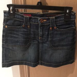AG Adriano Goldschmied mini jean skirt